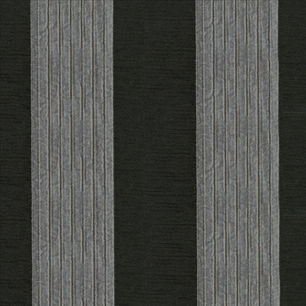 Como Stripe Quicksilver by Kasmir Fabric 8004 70% Viscose
17% Polyester
13% Cotton
 ITALY </p><p>Repeat: Horizontal: 9 1/8 inches and Vertical: N/A 54 - 55 - Fabric Carolina -