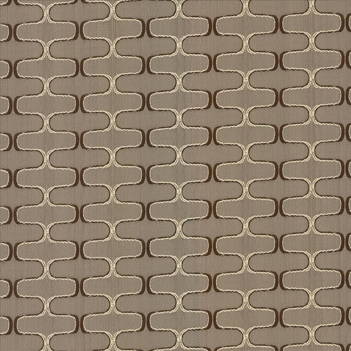 Conga Line Mocha by Kasmir Fabric 5084 100% Polyester
 CHINA 30,000 Martindale Cycles </p><p>Repeat: Horizontal: 2 inches and Vertical: 1 inches 56 - Fabric Carolina -
