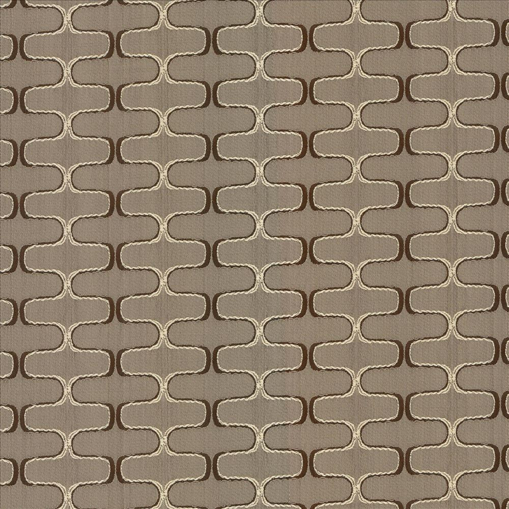 Conga Line Mocha  by Kasmir Fabric See sample 100% Polyester
 CHINA 30,000 Martindale Cycles </p><p>Repeat: Horizontal: 2 inches and Vertical: 1 inches 56  - Fabric Carolina -