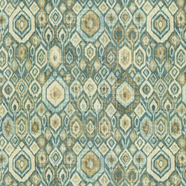 Contemplation Teal by Kasmir Fabric 5145 100% Polyester
 CHINA </p><p>Repeat: Horizontal: 6 2/8 inches and Vertical: 13 inches 55 - Fabric Carolina -
