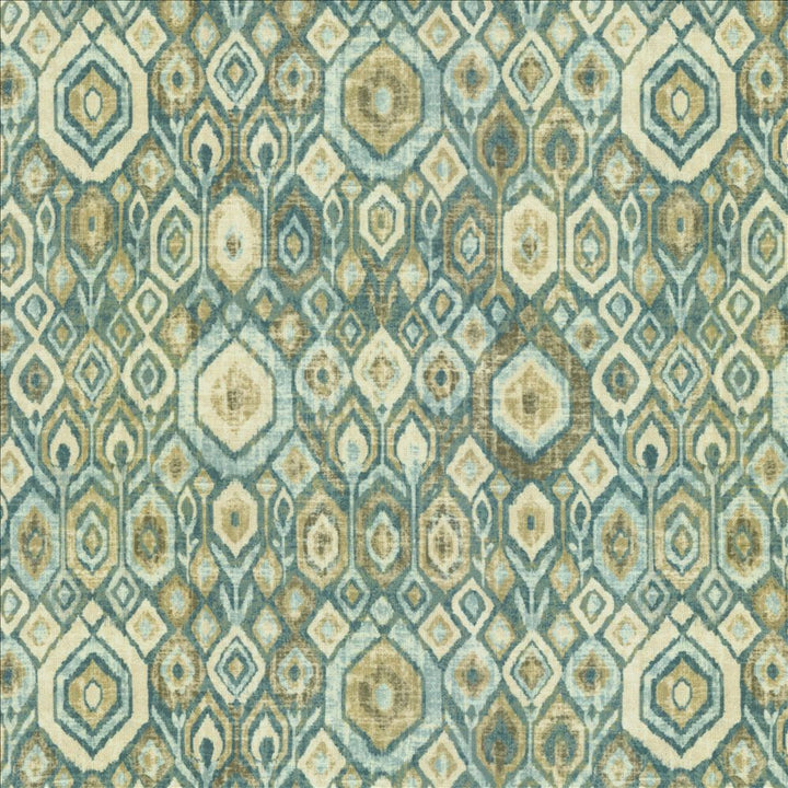 Contemplation Teal by Kasmir Fabric 5145 100% Polyester
 CHINA </p><p>Repeat: Horizontal: 6 2/8 inches and Vertical: 13 inches 55 - Fabric Carolina -