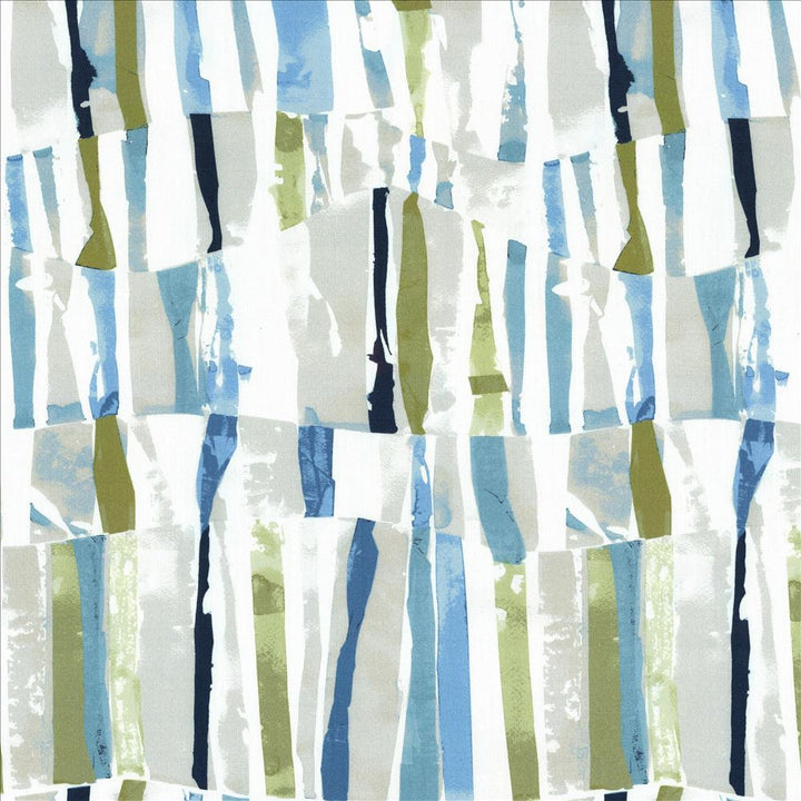 Contempo Stripe Aqua by Kasmir Fabric 5081 100% Cotton
 INDIA 3,000 Wyzenbeek Double Rubs Horizontal: 13 4/8 inches and Vertical: 25 inches 54 - Fabric Carolina -