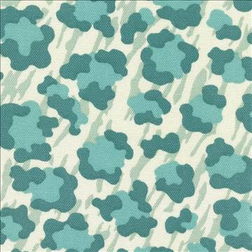 Cool Cat Palm Teal by Kasmir Fabric 1388 100% Cotton USA 15,000 Wyzenbeek Double Rubs H: 9 inches, V: 9 inches 54 - Fabric Carolina - Kasmir