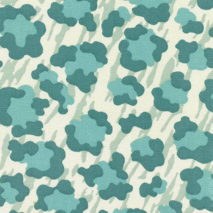 Cool Cat Palm Teal by Kasmir Fabric 1388 100% Cotton USA 15,000 Wyzenbeek Double Rubs H: 9 inches, V:9 inches 54 - Fabric Carolina - Kasmir