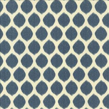 Cool Spot Blue by Kasmir Fabric 5088 100% Cotton UNITED KINGDOM 16,000 Martindale Cycles H: 2 2/8 inches, V: 4 inches 54 - 56 - Fabric Carolina - Kasmir