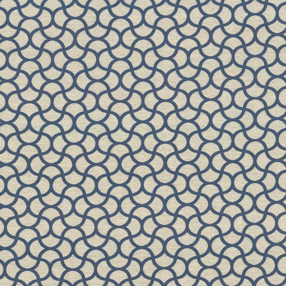 Coolrain Sea by Kasmir Fabric 1441 82% Polyester
18% Linen
 CHINA </p><p>Repeat: Horizontal: 4 6/8 inches and Vertical: 4 6/8 inches 57 - Fabric Carolina -