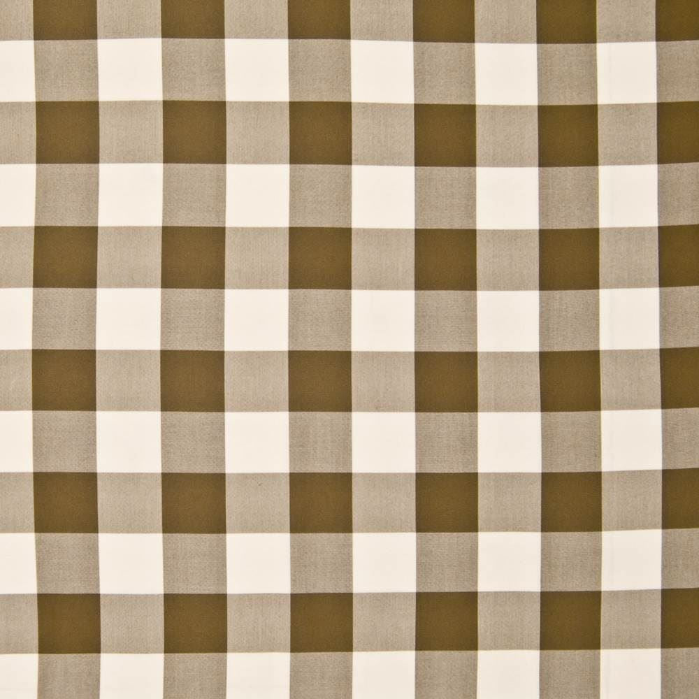 Copa Check Io Pecan  by Kasmir Fabric See sample 100% High UV Polyester
 USA 30,000 Wyzenbeek Double Rubs </p><p>Repeat: Horizontal: 3 3/8 inches and Vertical: 3 3/8 inches 54  - Fabric Carolina -