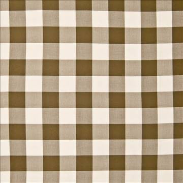 Copa Check Io Pecan by Kasmir Fabric 1395 100% High UV Polyester USA 30,000 Wyzenbeek Double Rubs H: 3 3/8 inches, V: 3 3/8 inches 54 - Fabric Carolina - Kasmir