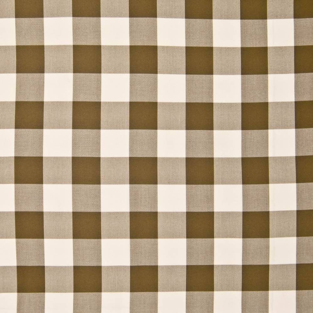 Copa Check Io Pecan by Kasmir Fabric 1395 100% High UV Polyester USA 30,000 Wyzenbeek Double Rubs H: 3 3/8 inches, V:3 3/8 inches 54 - Fabric Carolina - Kasmir