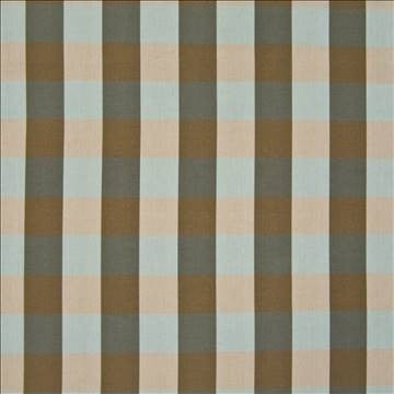 Copa Check Io Robins Egg by Kasmir Fabric 1395 100% High UV Polyester USA 30,000 Wyzenbeek Double Rubs H: 3 3/8 inches, V: 3 3/8 inches 54 - Fabric Carolina - Kasmir