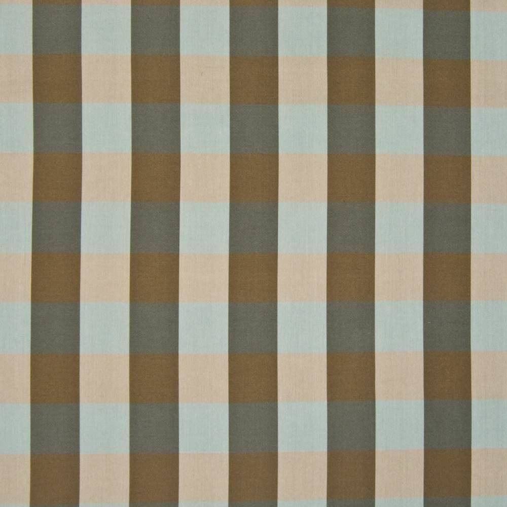 Copa Check Io Robins Egg by Kasmir Fabric 1395 100% High UV Polyester USA 30,000 Wyzenbeek Double Rubs H: 3 3/8 inches, V:3 3/8 inches 54 - Fabric Carolina - Kasmir