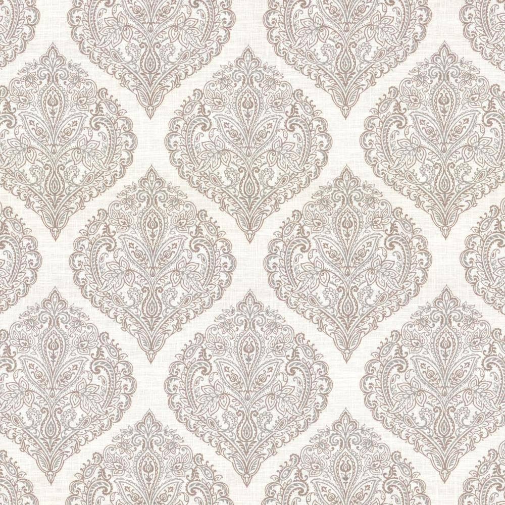 Copa Damask Parchment by Kasmir Fabric 5062 55% Linen 45% Rayon CHINA 15,000 Wyzenbeek Double Rubs H: 14 3/8 inches, V:14 5/8 inches 54 - 55 - Fabric Carolina - Kasmir