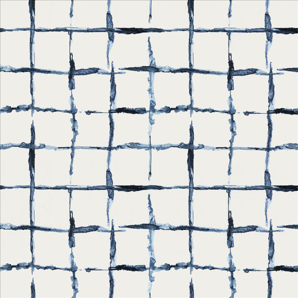 Copacetic Check Marina by Kasmir Fabric 1467 52% Cotton
48% Polyester
 INDIA </p><p>Repeat: Horizontal: 12 6/8 inches and Vertical: 12 2/8 inches 51 - Fabric Carolina -