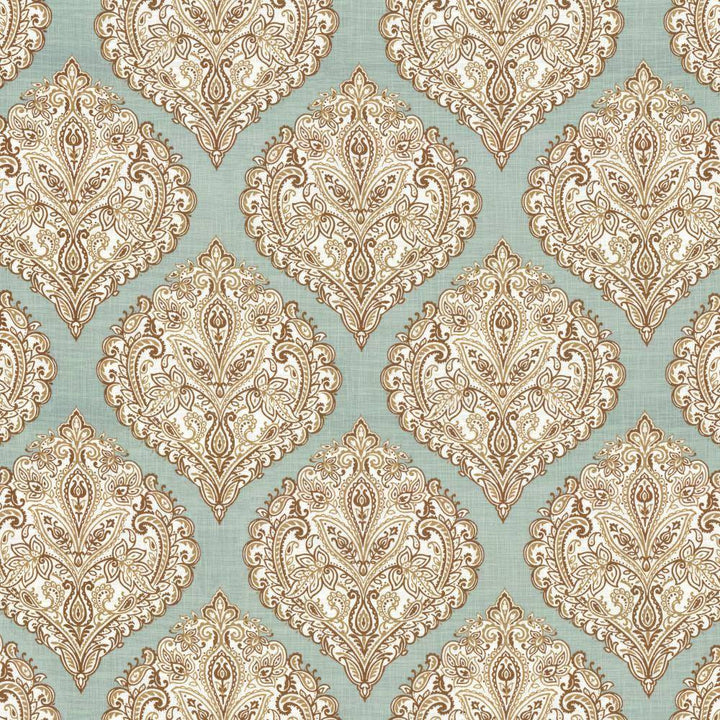 Copa Damask Spray by Kasmir Fabric 5065 55% Linen
45% Rayon
 CHINA </p><p>Repeat: Horizontal: 14 3/8 inches and Vertical: 14 5/8 inches 54 - 55 - Fabric Carolina -