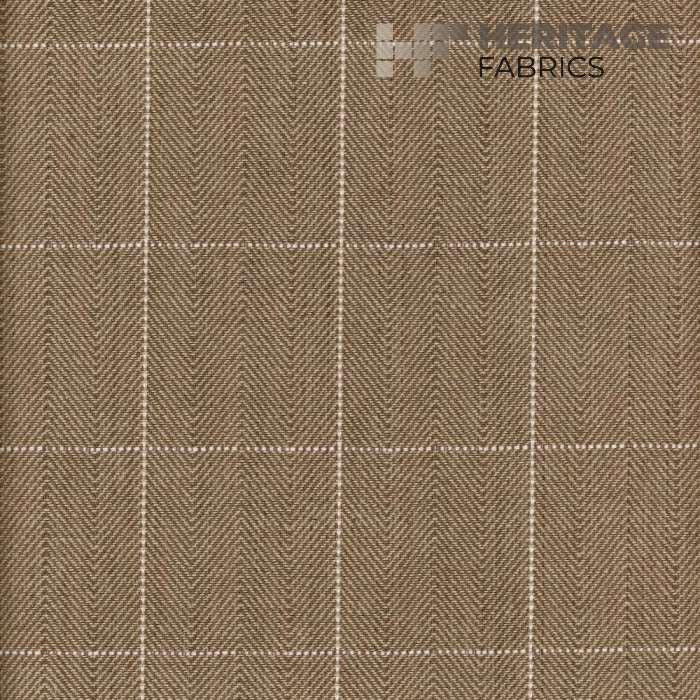 Copley Square Mink by Heritage Fabric - 100% Cotton India 15,000 Horizontal: 2.3" and Vertical: 2.3" 54" - Fabric Carolina -