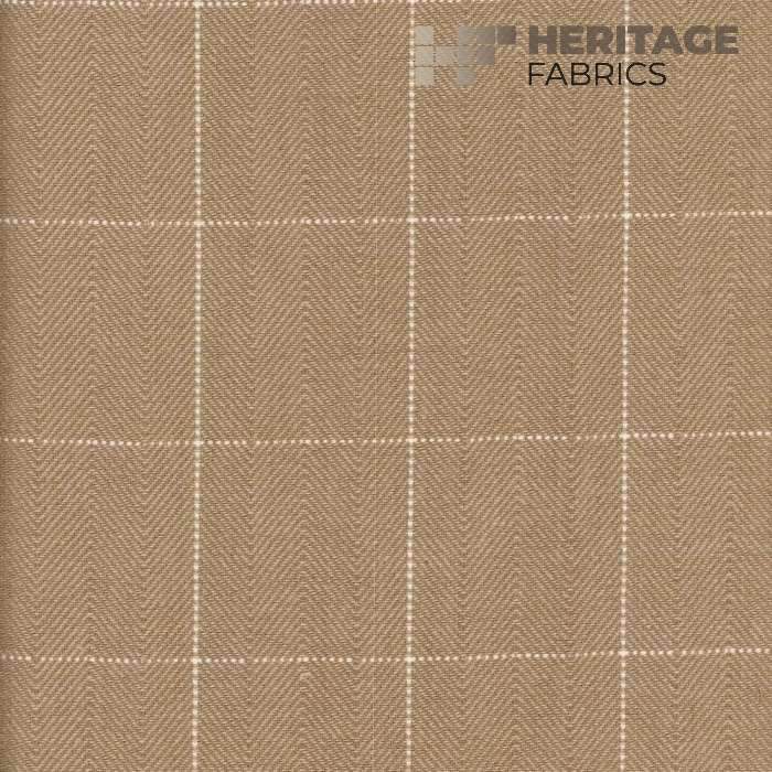 Copley Square Oatmeal by Heritage Designer Fabric - 100% Cotton India 15,000 Horizontal: 2.3" and Vertical: 2.3" 54" - Swanky Fabrics -