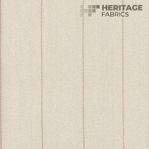 Copley Stripe Chili By Roth & Tompkins Fabric