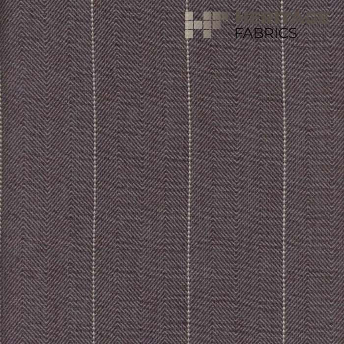Copley Stripe Slate by Heritage Fabric - 100% Cotton India 15,000 Horizontal: 2.3" and Vertical: N/A 54" - Fabric Carolina -