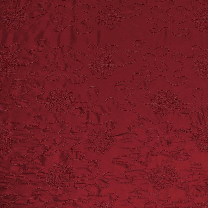 Coquette Wine by Kasmir Fabric 1387 100% Polyester CHINA Not Tested Horizontal: 9 inches and Vertical: 17 inches 56 - 57 - Fabric Carolina -