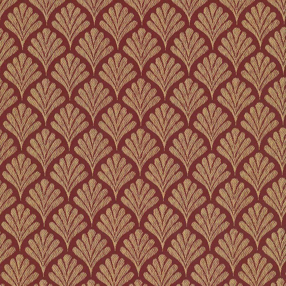 Coquille Red by Kasmir Fabric 5071 100% Polyester CHINA 41,000 Wyzenbeek Double Rubs H: 2 inches, V:1 6/8 inches 57 - Fabric Carolina - Kasmir