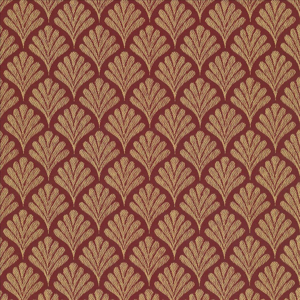 Coquille Red by Kasmir Fabric 5071 100% Polyester
 CHINA 41,000 Wyzenbeek Double Rubs </p><p>Repeat: Horizontal: 2 inches and Vertical: 1 6/8 inches 57 - Fabric Carolina -