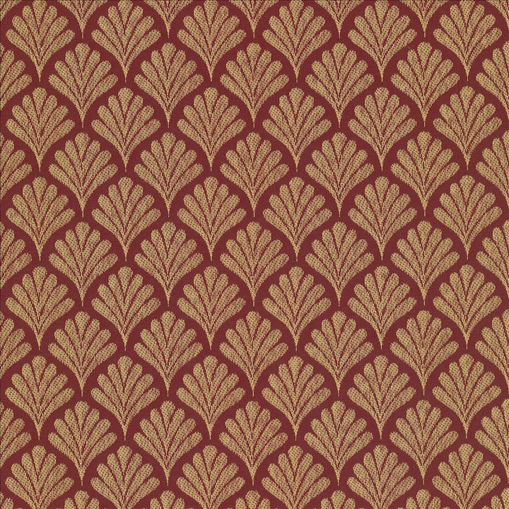 Coquille Red by Kasmir Fabric 5071 100% Polyester
 CHINA 41,000 Wyzenbeek Double Rubs </p><p>Repeat: Horizontal: 2 inches and Vertical: 1 6/8 inches 57 - Fabric Carolina -