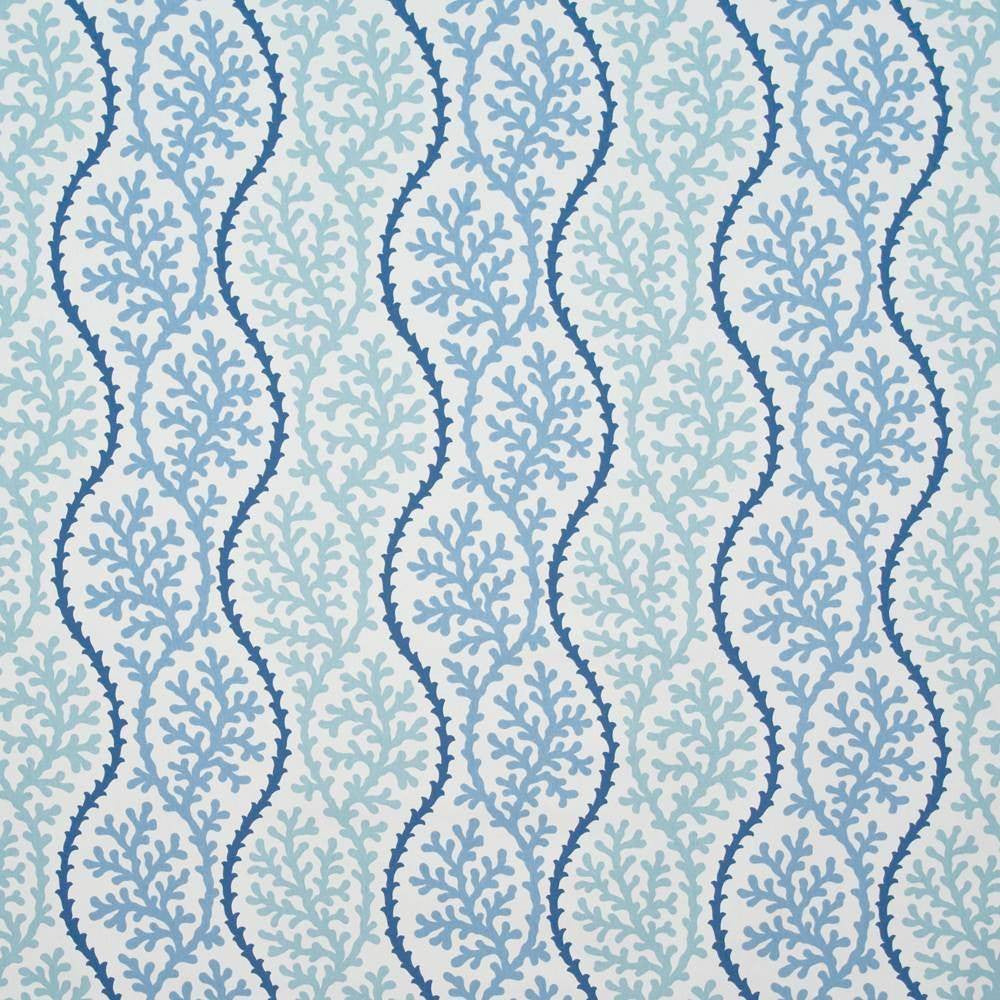 Coral Beach Pacific by Kasmir Fabric 1401 100% Cotton USA 15,000 Wyzenbeek Double Rubs H: 13 4/8 inches, V:13 4/8 inches 54 - Fabric Carolina - Kasmir