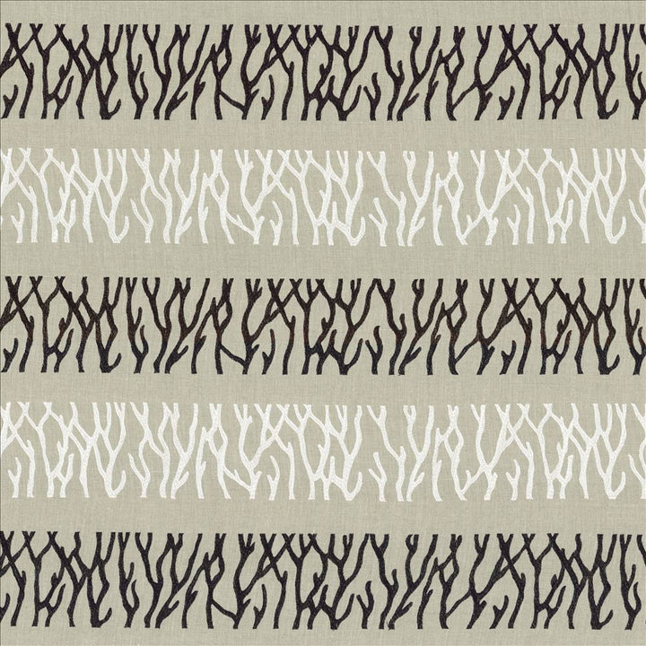 Coral Horizon Domino by Kasmir Fabric 8005 100% Flax INDIA Not Tested Horizontal: 12 5/8 inches and Vertical: 15 6/8 inches 51 - 54 - Fabric Carolina -