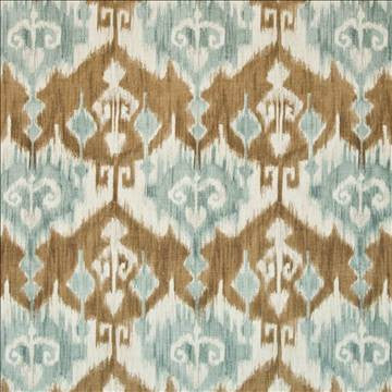 Corralitos Ikat Lagoon by Kasmir Fabric 1403 100% Cotton USA 12,000 Wyzenbeek Double Rubs H: 13 4/8 inches, V: 27 inches 54 - 55 - Fabric Carolina - Kasmir