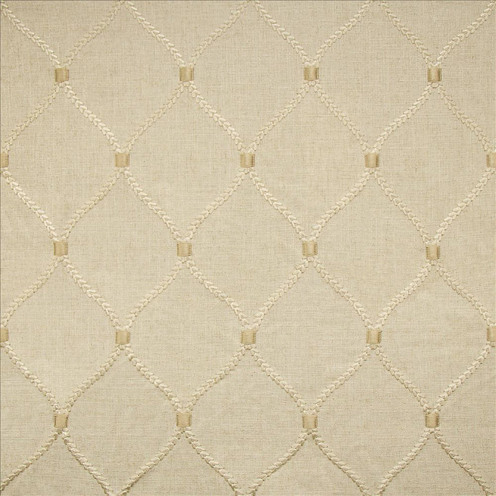 Corset Flax by Kasmir Fabric 1450 70% Rayon
30% Linen
 INDIA </p><p>Repeat: Horizontal: 4 2/8 inches and Vertical: 6 2/8 inches 52 - Fabric Carolina -