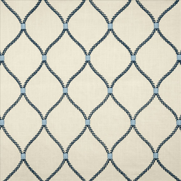Corset Porcelain by Kasmir Fabric 1467 70% Rayon
30% Linen
 INDIA </p><p>Repeat: Horizontal: 4 2/8 inches and Vertical: 6 2/8 inches 52 - Fabric Carolina -