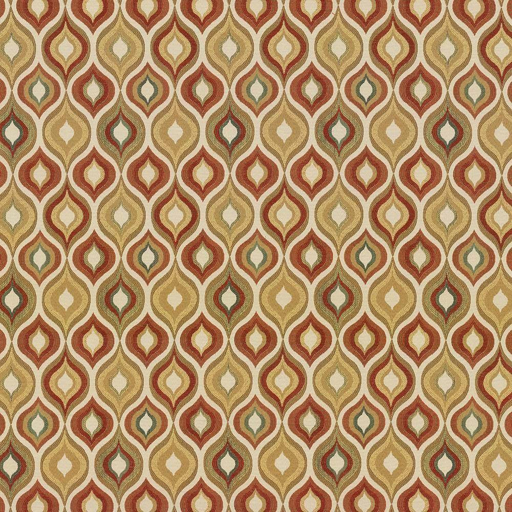 Corsino Persimmon by Kasmir Fabric 5069 100% Polyester CHINA 22,000 Wyzenbeek Double Rubs H: 7 2/8 inches, V:11 inches 58 - Fabric Carolina - Kasmir