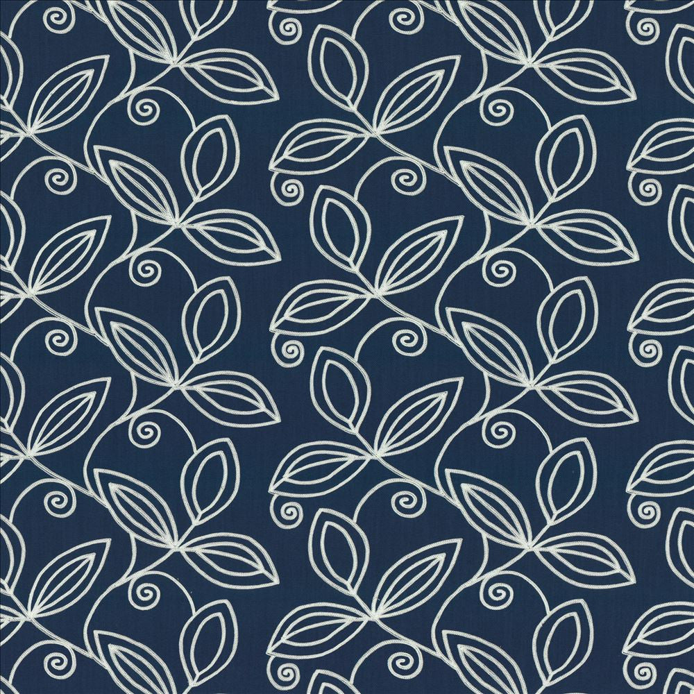 Countryside Indigo  by Kasmir Fabric See sample 100% Polyester
 INDIA Not Tested </p><p>Repeat: Horizontal: 18 inches and Vertical: 9 4/8 inches 54  - Fabric Carolina -