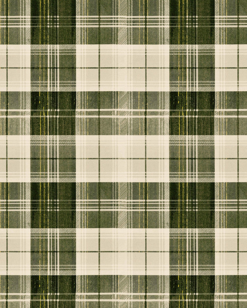 Countryside Plaid Beechnut Wallpaper by Mind the Gap Designer Wallpaper TRANSYLVANIAN ROOTS Satin Matte Made in Europe Paste the wall 1 roll x 20.5 x 10.9 yards - Swanky Fabrics -