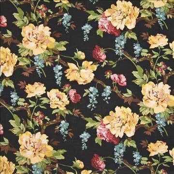 Courtland Manor Jet by Kasmir Fabric 1390 67% Polyester 33% Viscose CHINA 9,000 Wyzenbeek Double Rubs H: 28 inches, V: 25 inches 54 - 55 - Fabric Carolina - Kasmir