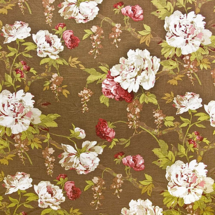 Courtland Manor Mahogany by Kasmir Fabric 1390 67% Polyester
33% Viscose
 CHINA </p><p>Repeat: Horizontal: 28 inches and Vertical: 25 inches 54 - 55 - Fabric Carolina -