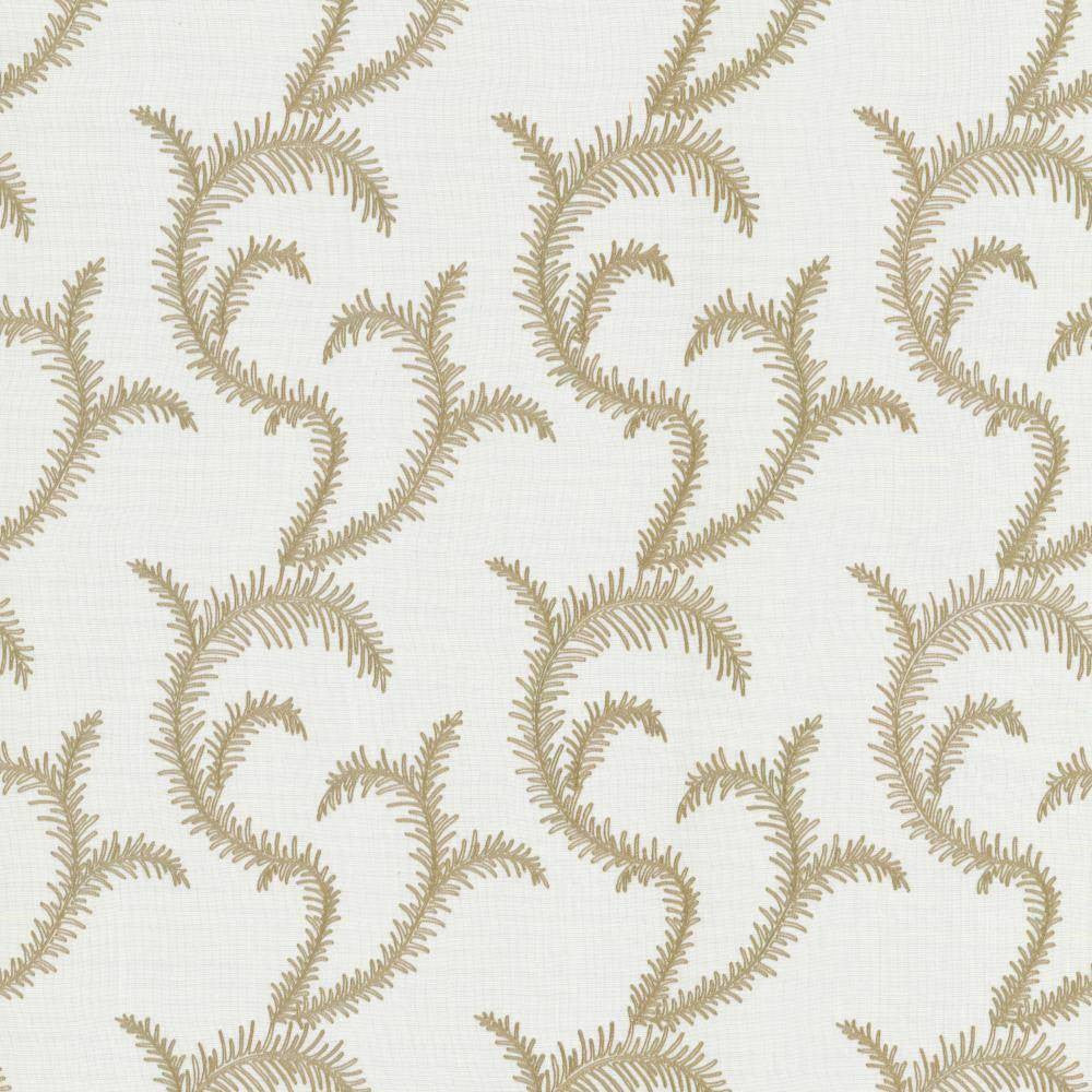 Courtney Flax by Kasmir Fabric 1444 100% Polyester Embroidery Contents 100% Polyester CHINA H: 11 6/8 inches, V:14 2/8 inches 109 - 110 - Fabric Carolina - Kasmir