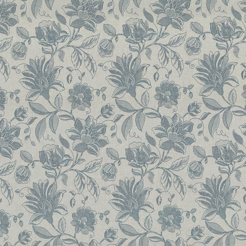 Coventry Floral Robins Egg  by Kasmir Fabric See sample 82% Polyester
18% Cotton
 INDIA 13,000 Martindale Cycles </p><p>Repeat: Horizontal: 13 4/8 inches and Vertical: 19 4/8 inches 54  - Fabric Carolina -