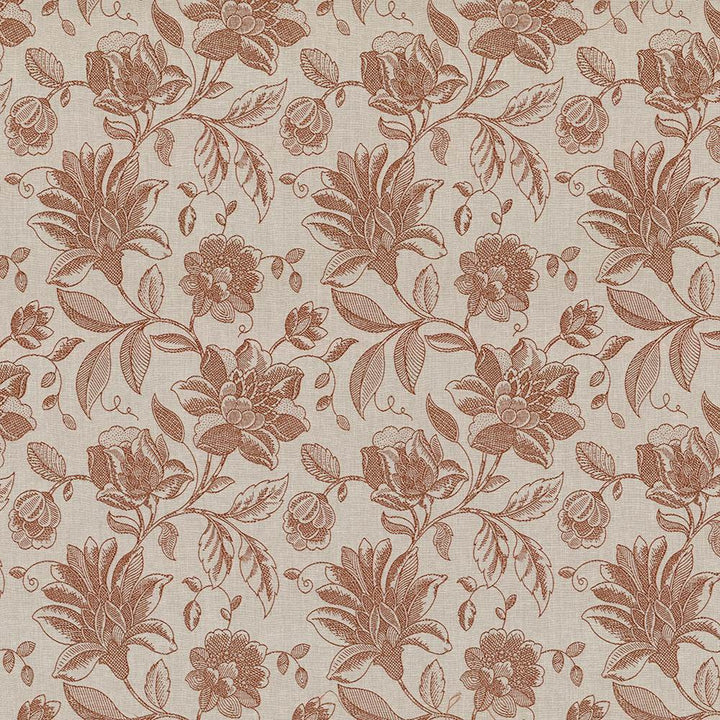 Coventry Floral Paprika by Kasmir Fabric 5070 82% Polyester
18% Cotton
 INDIA </p><p>Repeat: Horizontal: 13 4/8 inches and Vertical: 19 4/8 inches 54 - 56 - Fabric Carolina -