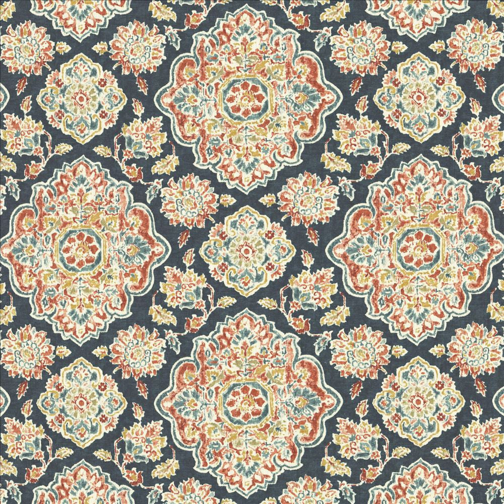 Cowan Court Blue by Kasmir Fabric 1458 70% Viscose
30% Linen
 SPAIN 30,000 Wyzenbeek Double Rubs </p><p>Repeat: Horizontal: 27 inches and Vertical: 27 inches 54 - Fabric Carolina -