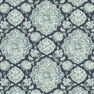 Cowan Court Indigo by Kasmir Fabric