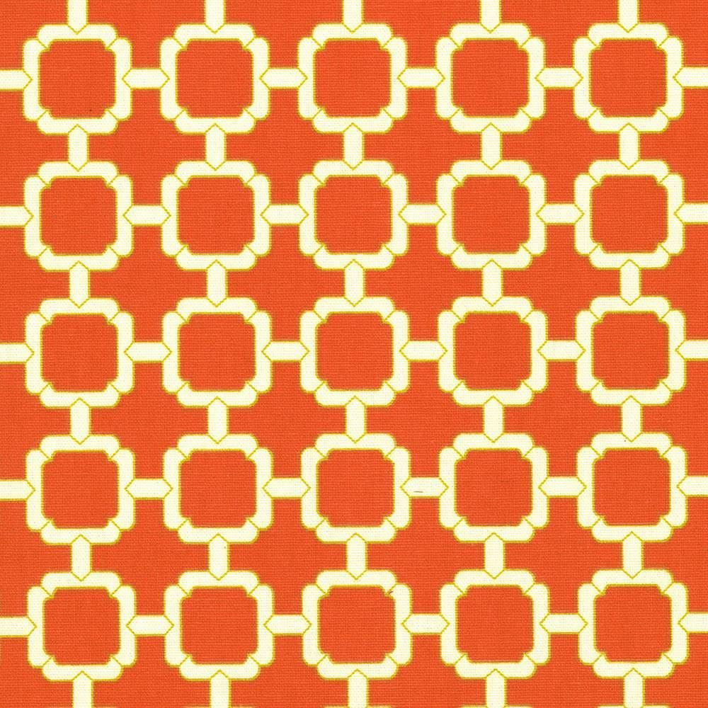 Cozumel Fret Coral by Kasmir Fabric 5070 100% Cotton
 TURKMENISTAN 15,000 Wyzenbeek Double Rubs Horizontal: 1 7/8 inches and Vertical: 1 7/8 inches 54 - Fabric Carolina -