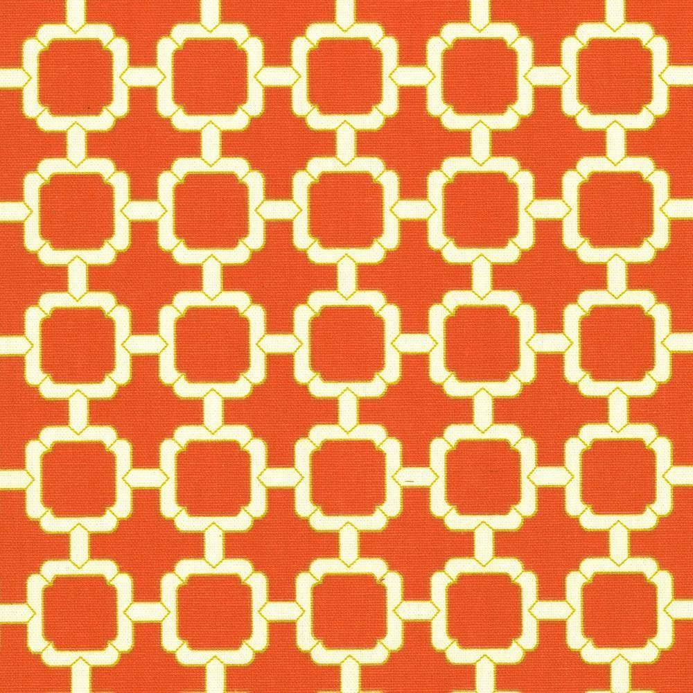 Cozumel Fret Coral by Kasmir Fabric 5017 100% Cotton TURKMENISTAN 15,000 Wyzenbeek Double Rubs H: 1 7/8 inches, V:1 7/8 inches 54 - 55 - Fabric Carolina - Kasmir