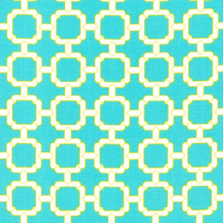 Cozumel Fret Parakeet by Kasmir Fabric 5073 100% Cotton TURKMENISTAN 15,000 Wyzenbeek Double Rubs Horizontal: 1 7/8 inches and Vertical: 1 7/8 inches 54 - 55 - Fabric Carolina -