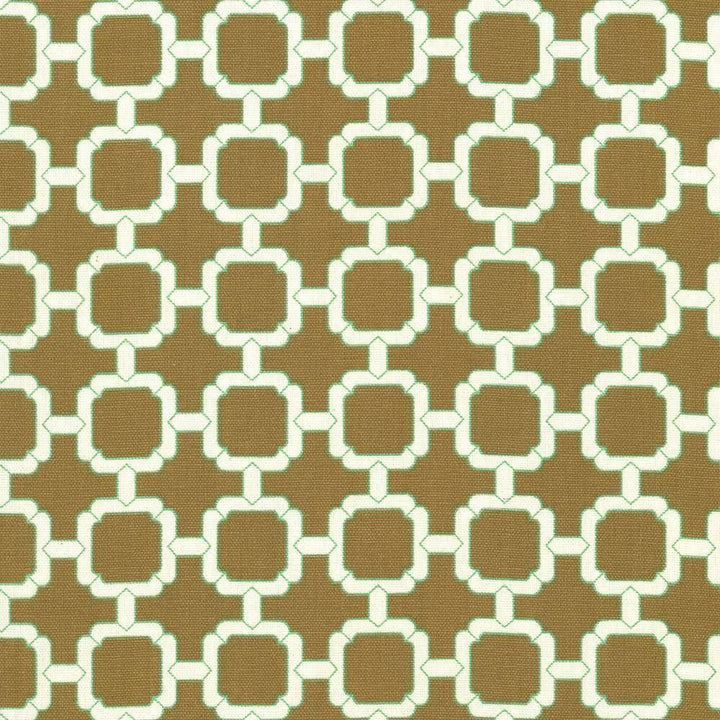Cozumel Fret Walnut by Kasmir Fabric 5018 100% Cotton TURKMENISTAN 15,000 Wyzenbeek Double Rubs H: 1 7/8 inches, V:1 7/8 inches 54 - 55 - Fabric Carolina - Kasmir
