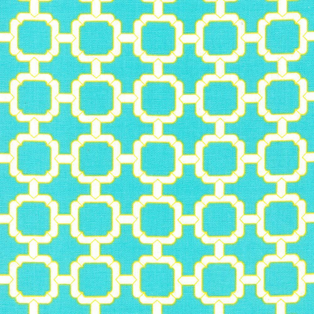 Cozumel Fret Parakeet by Kasmir Fabric 5073 100% Cotton
 TURKMENISTAN </p><p>Repeat: Horizontal: 1 7/8 inches and Vertical: 1 7/8 inches 54 - 55 - Fabric Carolina -