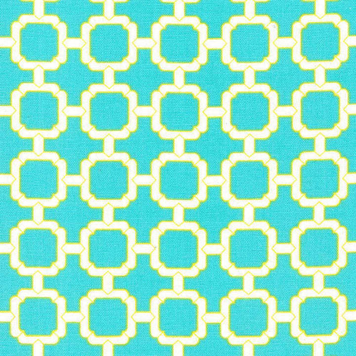 Cozumel Fret Parakeet by Kasmir Fabric 5073 100% Cotton
 TURKMENISTAN </p><p>Repeat: Horizontal: 1 7/8 inches and Vertical: 1 7/8 inches 54 - 55 - Fabric Carolina -