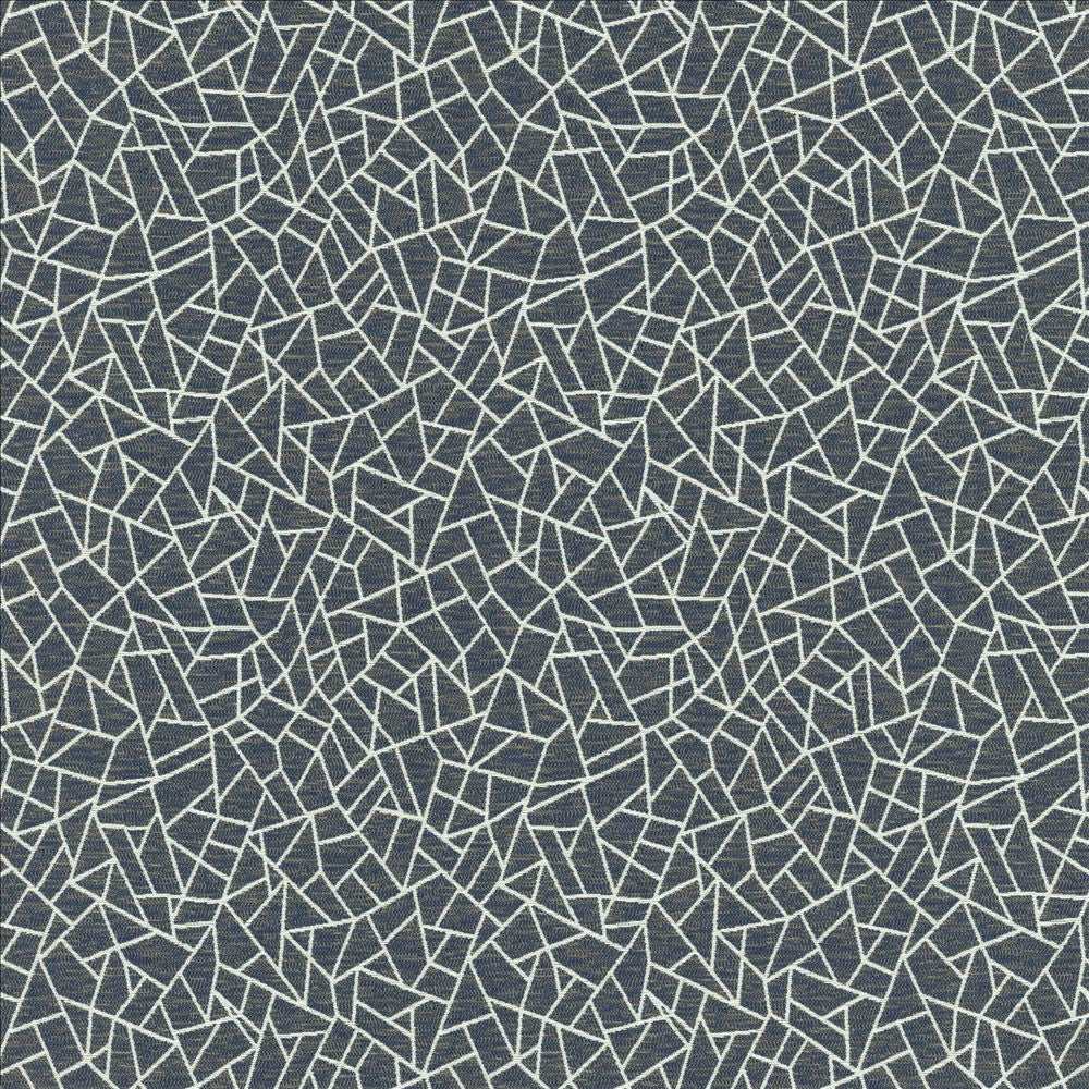 Cracked Glass Navy by Kasmir Fabric 5145 65% Polyester
35% Cotton
 INDIA </p><p>Repeat: Horizontal: 6 6/8 inches and Vertical: 7 6/8 inches 55 - Fabric Carolina -