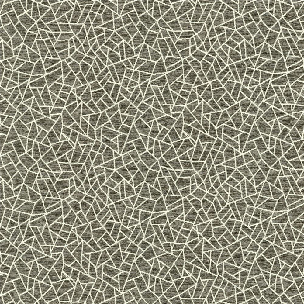 Cracked Glass Pewter by Kasmir Fabric 5144 65% Polyester
35% Cotton
 INDIA </p><p>Repeat: Horizontal: 6 6/8 inches and Vertical: 7 6/8 inches 55 - Fabric Carolina -