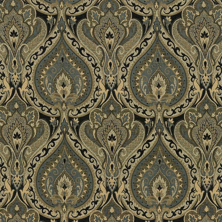Crescent Court Midas by Kasmir Fabric 8002 54% Rayon 34% Polyester 12% Cotton INDIA 30,000 Wyzenbeek Double Rubs H: 13 4/8 inches, V:14 6/8 inches 54 - 55 - Fabric Carolina - Kasmir